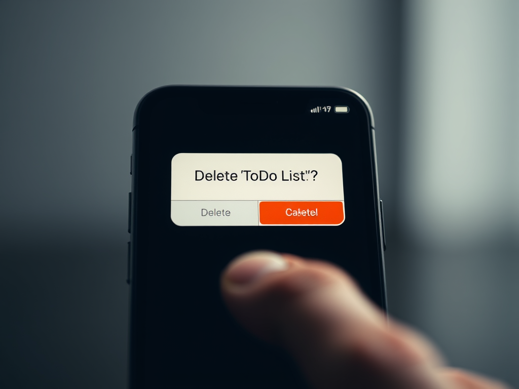 「ToDoリスト」アプリを削除